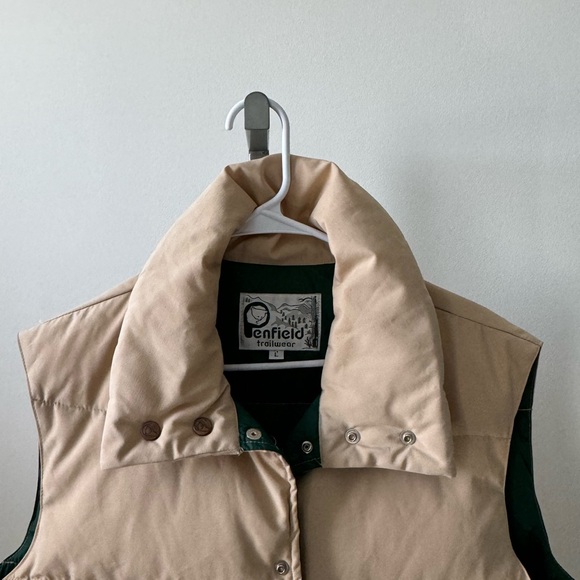 Vintage vtg Penfield puffer tan vest L - Picture 2 of 4